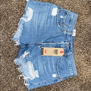 Levi 501 high rise shorts